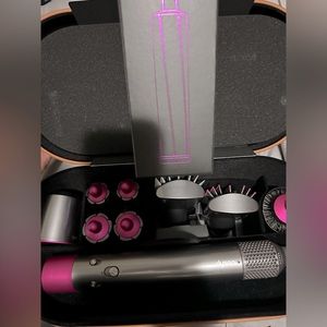 Dyson Airwrap Complete Curling Iron 8 Accessories - Pink with new long barrels